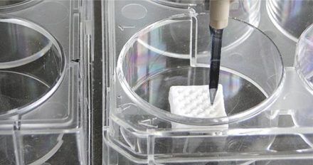A pipetting unit can be added to BS3.1 for low-volume liquid handling. It is a unique feature for the post-print treatment of 3D structures.