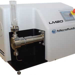 The LM20 Microfluidizer High Shear Fluid Processor
