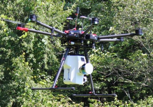 Headwall LiDAR and hyperspectral sensor attached to DJI drone